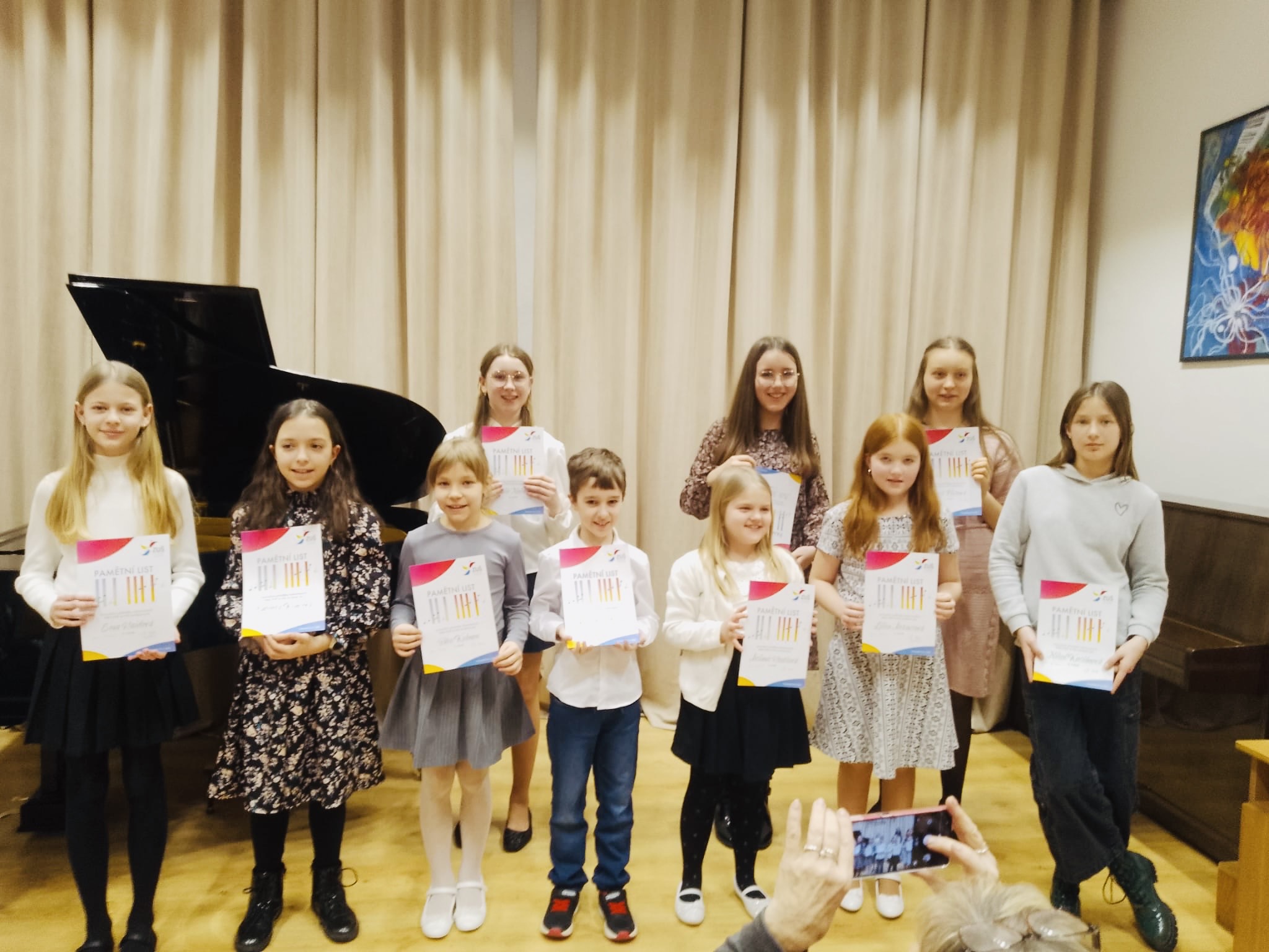 Školní a okresní kolo klavírní přehlídky